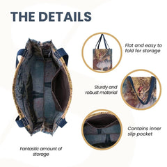 GUSS-ART-ED-BLR2 | EDGAR DEGAS BALLERINA Foldable Gusset Shopping Bag