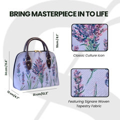 CONV-LAVENDER | LAVENDER Convertible Top Handle Purse Handbag
