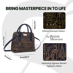 CONV-BM-EGYPT | Egyptian Convertible Top Handle Purse Handbag