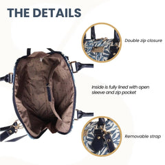 CONV-WIOW | William Morris Willow Bough Convertible Top Handle Purse Handbag