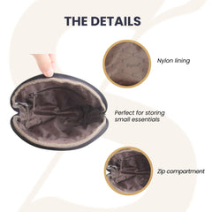 COSM-MGDBK | Morning Garden Black Cosmetic Make Up Bag