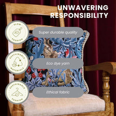 CCOV-ART-MORRIS-4 | WILLIAM MORRIS THE HARE PILLOWCASE/CUSHION COVER | DECORATIVE DESIGN FASHION HOME PILLOW 18X18 INCH