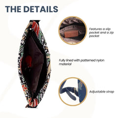 XB02-DACH | DACHSHUND CROSS BODY BAG PURSE HANDBAG