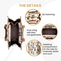SHOP-CUDE | MARILYN ROBERTSON CATITUDES SHOPPER BAG
