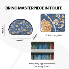 COSM-AUST | Jane Austen's Blue Cosmetic Make Up Bag