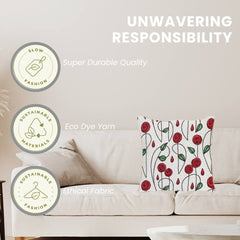 CCOV-RMSP | RENNIE MACKINTOSH SIMPLE ROSE PILLOWCASE/CUSHION COVER | DECORATIVE DESIGN FASHION HOME PILLOW 18X18 INCH