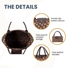FDAW-JANE | JANE AUSTEN'S OAK FOLDAWAY GROCERY BAG