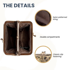 FRMP-CAT | CAT COIN CLASP FRAME PURSE WALLET