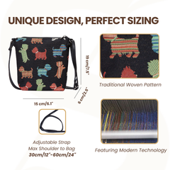 SLING-PUPPY | PLAYFUL PUPPY DOG SLING BAG PURSE CROSSBODY