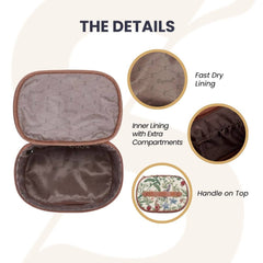 TOIL-MGD | MORNING GARDEN TOILETRY VANITY TRAVEL BAG