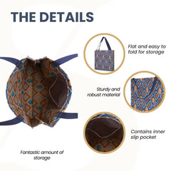 GUSS-FKICON | Frida Kahlo Foldable Gusset Bag
