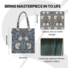 FLAT-PIMPERNEL-BL|  WILLIAM MORRIS PIMPERNEL AND THYME BLUE - FLAT BAG