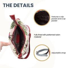 XB02-ORC | ORCHID CROSS BODY BAG PURSE HANDBAG