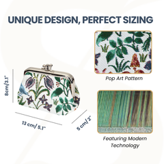 FRMP-SPFL | CFA VOYSEY SPRING FLOWER COIN CLASP FRAME PURSE WALLET