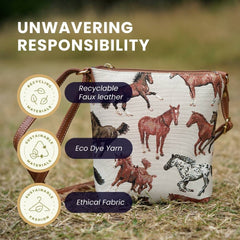 SLING-RHOR | RUNNING HORSE SLING BAG PURSE CROSSBODY