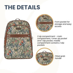 BKPK-GLILY | William Morris Golden Lily Backpack