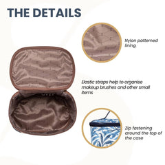 TOIL-WIOW | WILLIAM MORRIS WILLOW BOUGH TOILETRY VANITY TRAVEL BAG