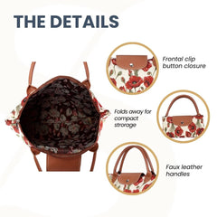 FDAW-POP | POPPY FOLDAWAY GROCERY BAG