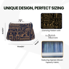 FRMP-BM-EGYPT| British Museum Egyptian Coin Clasp Frame Purse