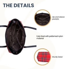 COLL-RSTT | Royal Stewart Tartan College/Shoulder Tote Bag