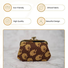 FRMP-JANE | JANE AUSTEN'S OAK COIN CLASP FRAME PURSE WALLET
