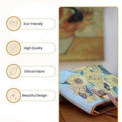 COLL-ART-VG-SUNF | Van Gogh Sunflowers College/Shoulder Tote Bag
