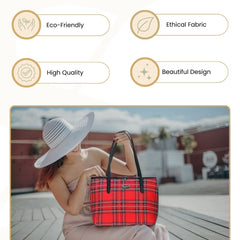 COLL-RSTT | Royal Stewart Tartan College/Shoulder Tote Bag