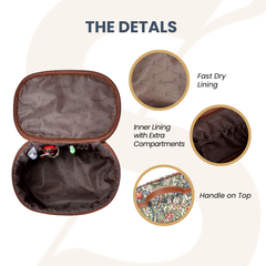 TOIL-GLILY | WILLIAM MORRIS GOLDEN LILY TOILETRY VANITY TRAVEL BAG