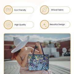 COLL-ART-VG-IRIS | Van Gogh Iris College/Shoulder Tote Bag