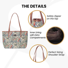 COLL-GLILY | William Morris Golden Lily College/Shoulder Tote Bag