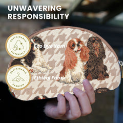 COSM-KGCS | King Charles Cavalier Spaniel Dog Cosmetic Make Up Bag