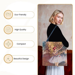 GUSS-ART-ED-BLR2 | EDGAR DEGAS BALLERINA Foldable Gusset Shopping Bag