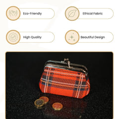 FRMP-RSTT | ROYAL STEWART TARTAN COIN CLASP FRAME PURSE WALLET