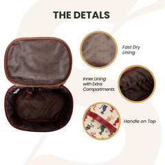 TOIL-CHEKY | CHEEKY CAT TOILETRY VANITY TRAVEL BAG
