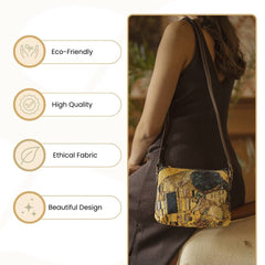 XB02-ART-GK-GDKS | KLIMT GOLD KISS CROSS BODY BAG PURSE HANDBAG