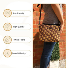 XB02-JANE | JANE AUSTEN'S OAK CROSS BODY BAG PURSE HANDBAG