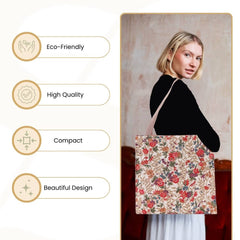 GUSS-FLMD | Flower Meadow Foldable Gusset Bag