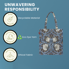 FLAT-PIMPERNEL-BL|  WILLIAM MORRIS PIMPERNEL AND THYME BLUE - FLAT BAG