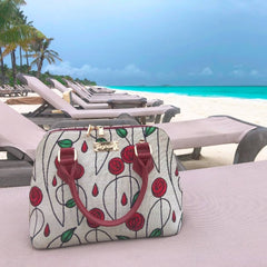 CONV-RMSP | Rennie Mackintosh Simple Rose Convertible Top Handle Purse Handbag