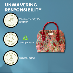 CONV-WLSTRW| Wild Strawberry Convertible Top Handle Purse Handbag