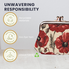 FRMP-POP | POPPY COIN CLASP FRAME PURSE WALLET