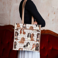 SHOP-KGCS | KING CHARLES CAVALIER SPANIEL DOG SHOPPER BAG