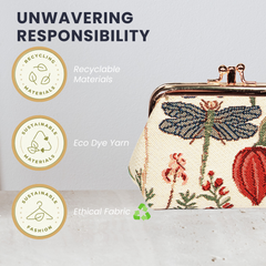 FRMP-MGD | MORNING GARDEN COIN CLASP FRAME PURSE WALLET