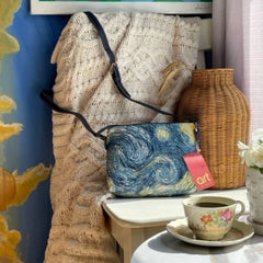 XB02-ART-VG-STAR | VAN GOGH STARRY NIGHT CROSS BODY BAG PURSE HANDBAG