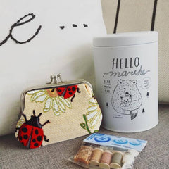 FRMP-LDBD | LADYBUG COIN CLASP FRAME PURSE WALLET