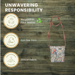 SLING-GLILY | WILLIAM MORRIS GOLDEN LILY SLING BAG PURSE CROSSBODY