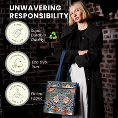 SHOP-STBL | WILLIAM MORRIS STRAWBERRY THIEF BLUE SHOPPER BAG