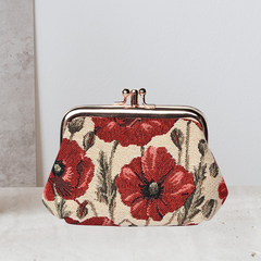 FRMP-POP | POPPY COIN CLASP FRAME PURSE WALLET