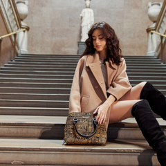 CONV-BM-EGYPT | Egyptian Convertible Top Handle Purse Handbag