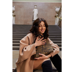CONV-BM-EGYPT | Egyptian Convertible Top Handle Purse Handbag